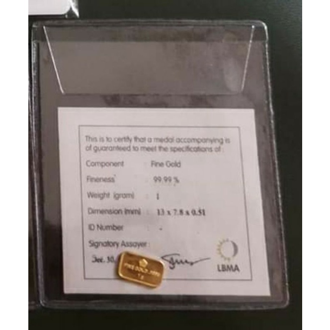 Emas Antam Retro 1 Gram Landscape  - Logam Mulia Klasik 1 Gr - Mahar Pernikahan - Maskawin - Koleksi