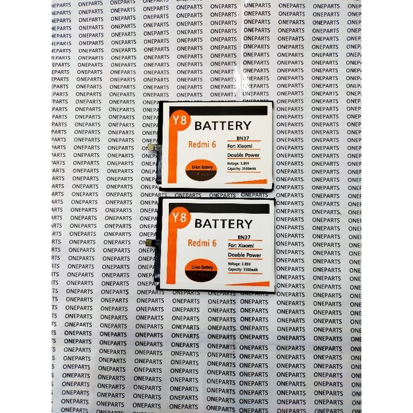 BAT BATTERY BATERAI BATRE XIAOMI REDMI 6 6A BN37 Y8 DOUBLE POWER