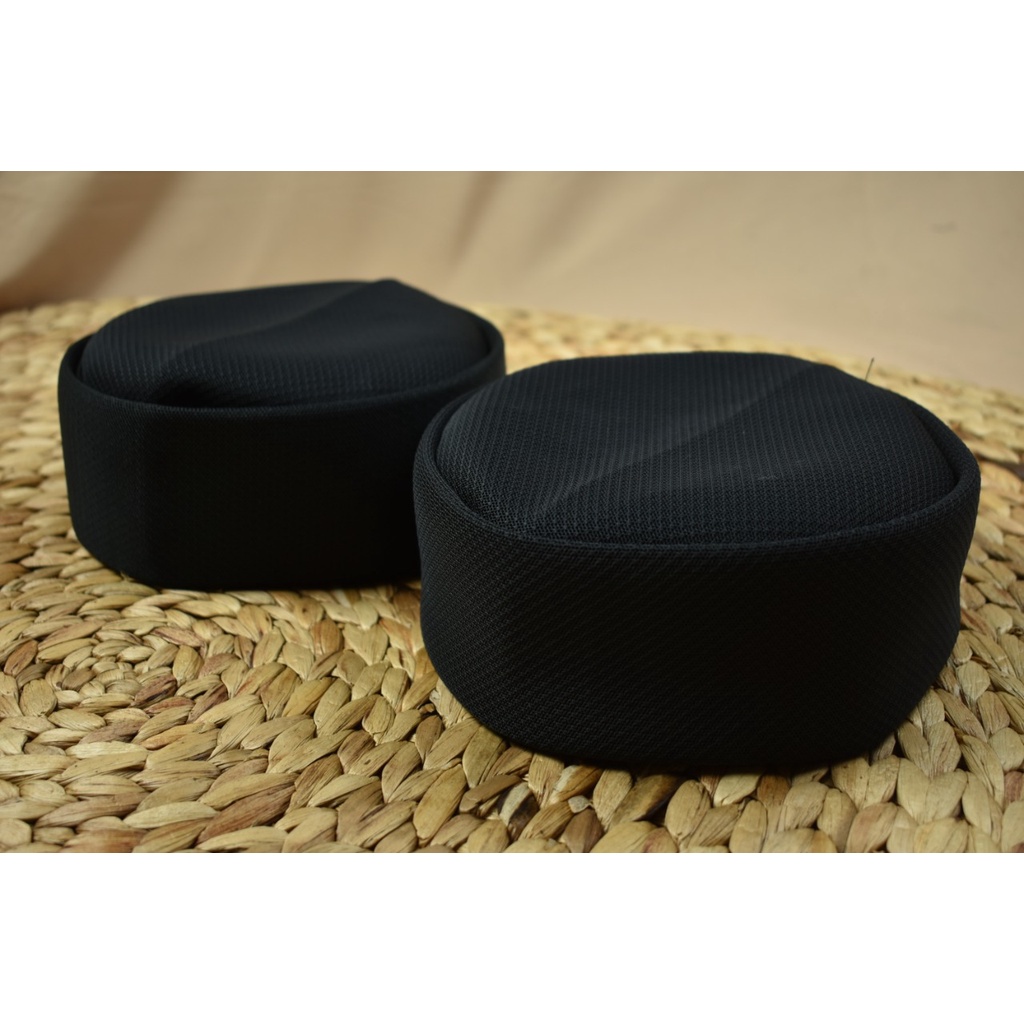 kopiah peci taliban merk iqmal type lipat warna hitam motif polos harga terjangkau kualitas bagus an