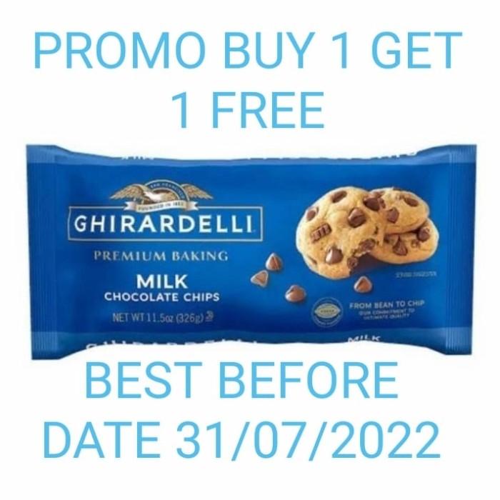

Bahan Kue Ghirardelli Milk Chocolate Premium Baking Chips - 326G Choco Chip
