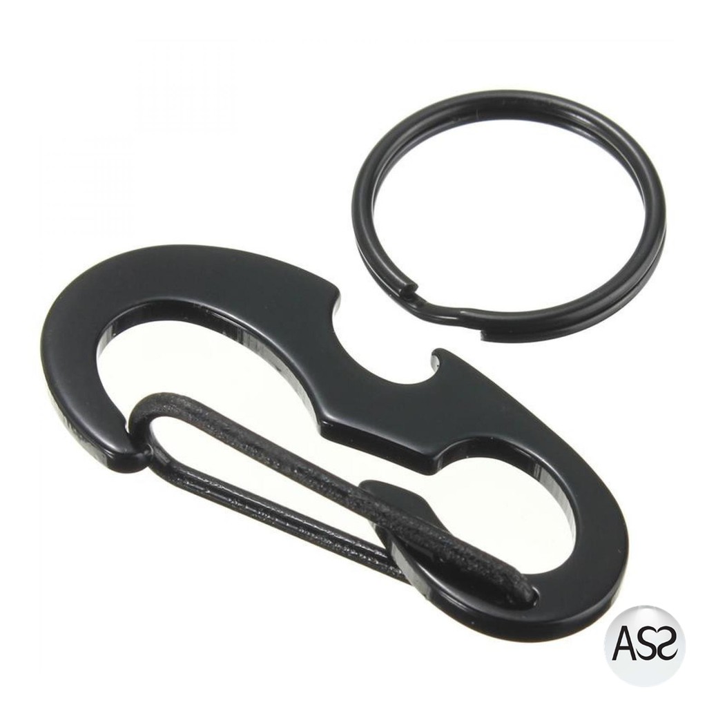 ASS Shop - Black Beetle EDC Carabiner Stainless Steel with Bottle Opener - XT-11