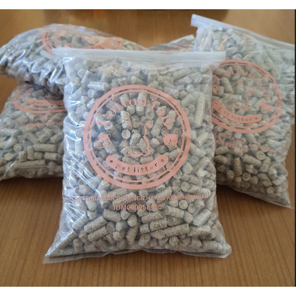 Cottontail Wood Pellet 1KG / Pelet Kayu / Alas Kandang Kucing Kelinci 1Kg