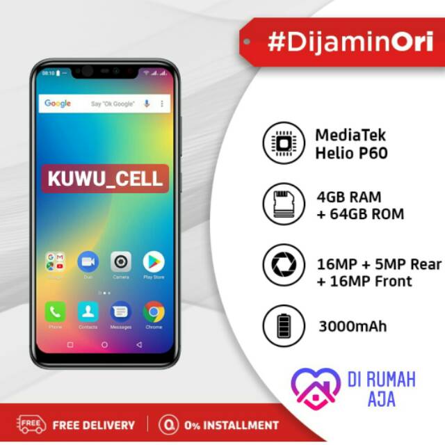 Luna X Prime - G60x Ram 4/64Gb - Garansi Resmi 1 Tahun