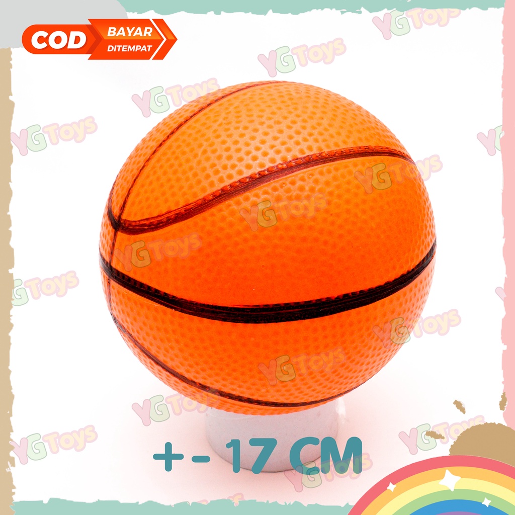 YGtoys Bola Karet Mainan Anak Motif Basket