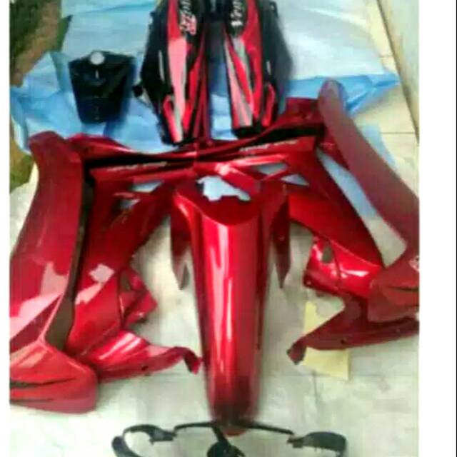 Full set body alus yamaha vega R New merah maroon