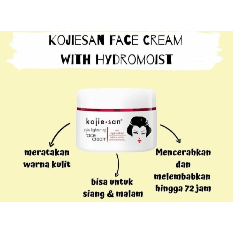 `ღ´ PHINKL `ღ´ 𝓴𝓸𝓳𝓲𝓮 𝓼𝓪𝓷 Kojie san cream wajah acid pemutih dan pelembab wajah