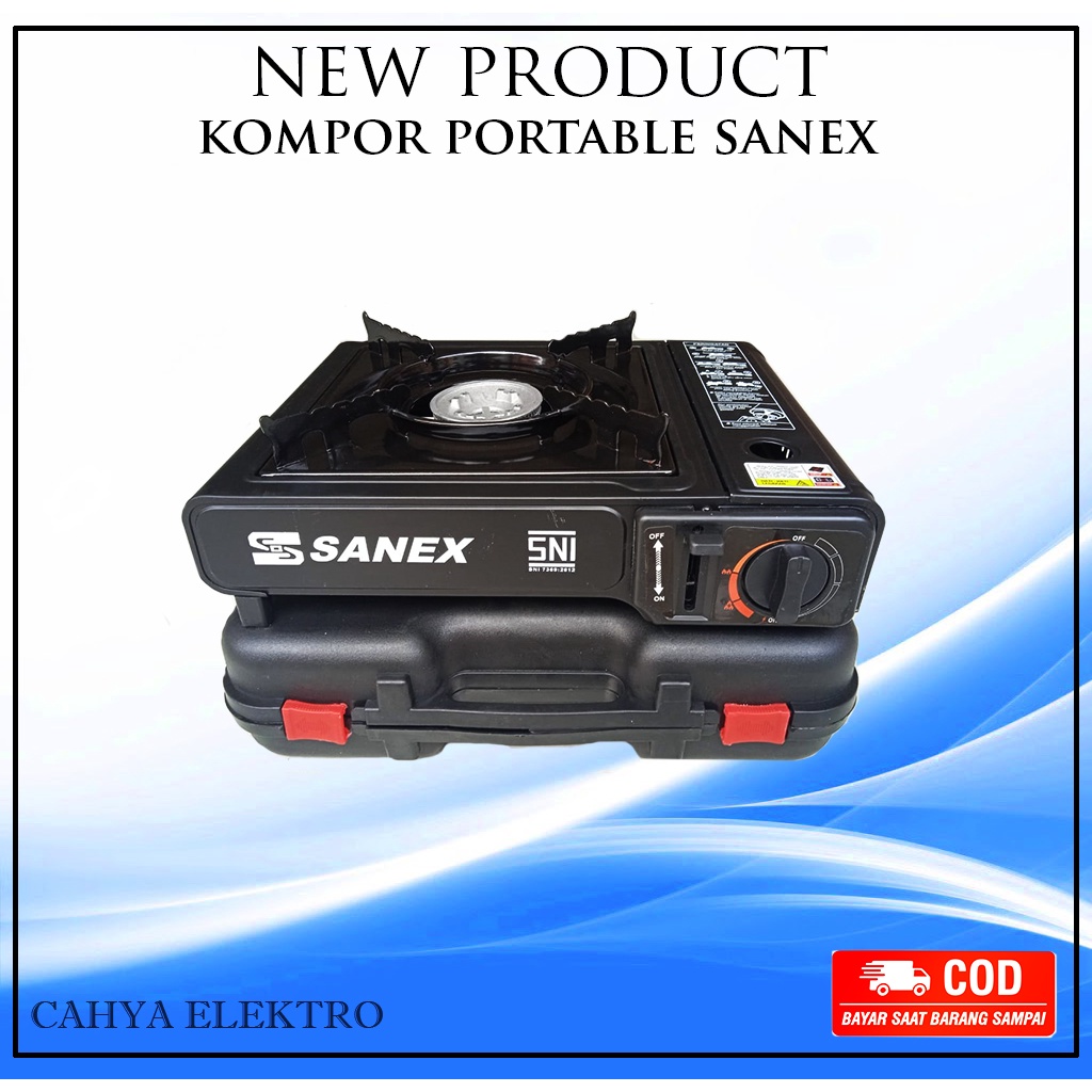 PROMO Kompor Camping/Kompor Portable Sanex Bisa Gas Kaleng dan Gas Lpg