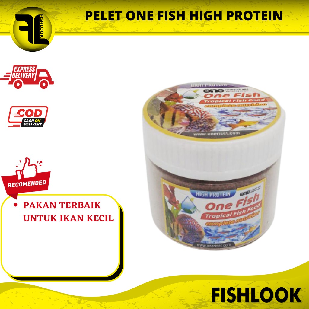 Pelet One Fish Makanan Ikan Hias Pakan Pelet Guppy Cupang Koki