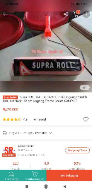 Kuas Cat Home Care 4 Inch Koas Gagang Kayu White Brush - Avian Brands