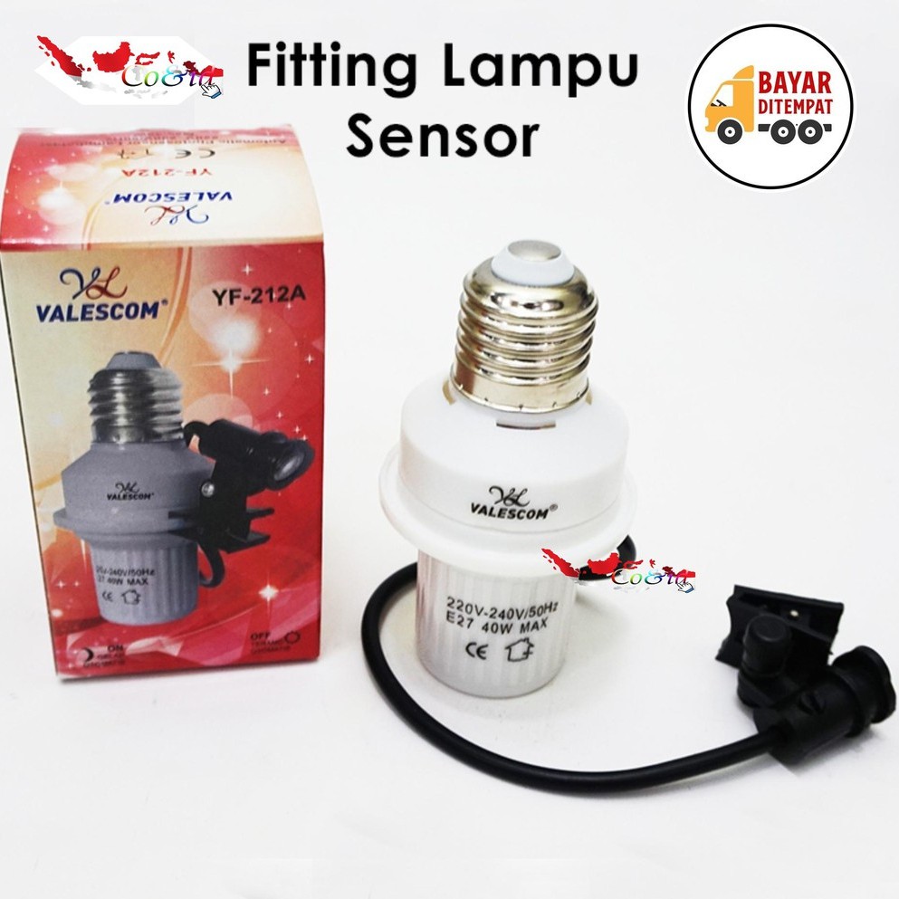 FITTING LAMPU SENSOR - FITTING SENSOR /Fitting Lampu Otomatis Sensor Cahaya