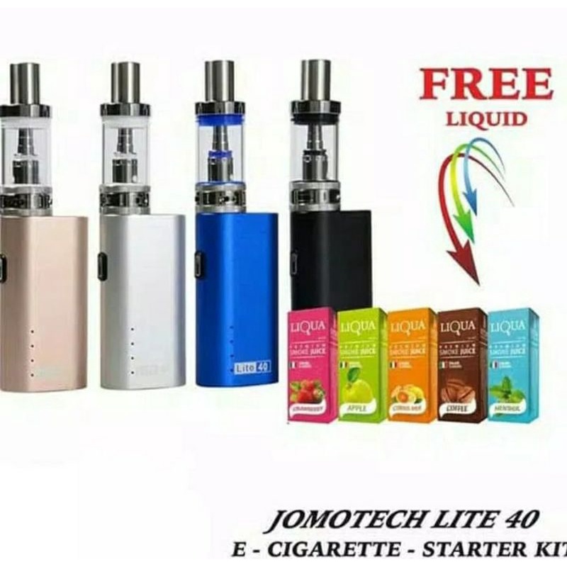 Terbaru Cod Jomo Lite 40 Watt Starter Kit 3ml 2200 mAh Psk Paket Siap Kebull