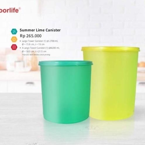 Toples Makanan Toples plastik Toples Krupuk Summer Lime Moorlife