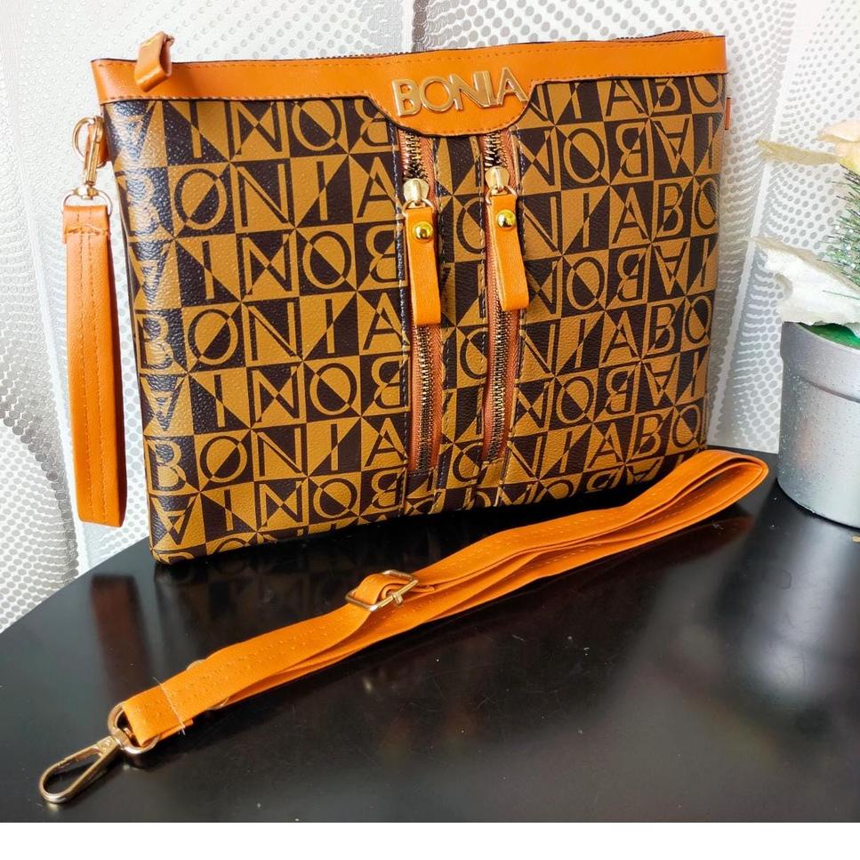  TAS WANITA CLUTCH BONIA 666 MARVEL TAS HANDBAG DOUBLE REST IMPORT BATAM • BSD.325948