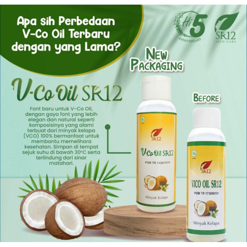 VCO Virgin Coconut Oil SR12 100ml Minyak Kelapa Murni COLD PRESS Premium VIRGIN COCONUT OIL