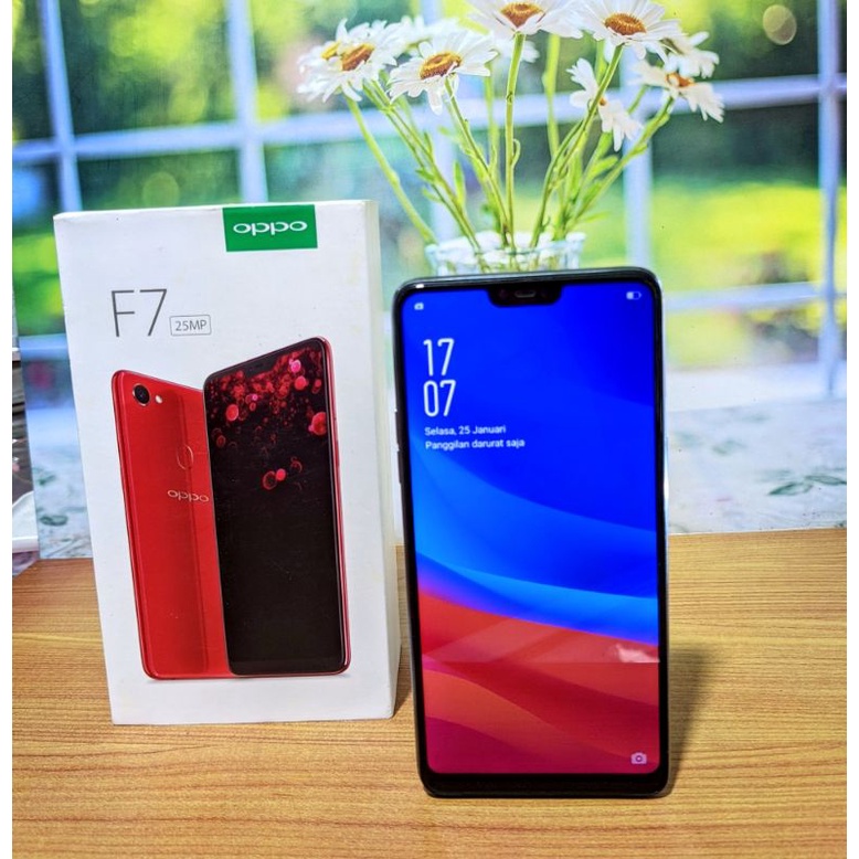 Oppo F7 Ram 6/128gb Ex Resmi Indonesia