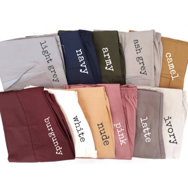 BAGGY PANTS M - celana wanita kasual kantor american drill