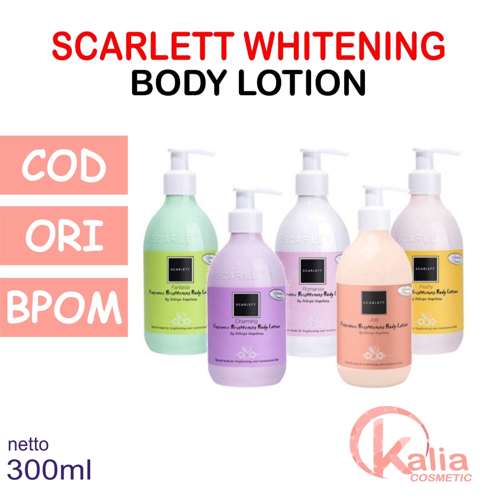 SCARLET WHITENING Body Lotion | Brightening Body Romansa Fantasia Scarlett By Felicya Angelista