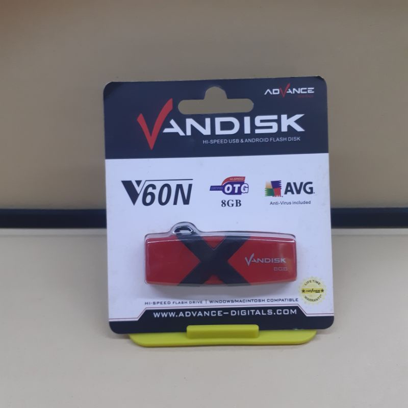Flashdisk+OTG Vandisk 8GB Model V60 Advance