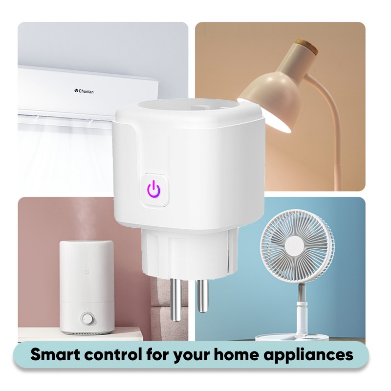 Bepop Wifi Smart Stop Kontak Socket APP Control Compatibel Alexa Google Home Assistant