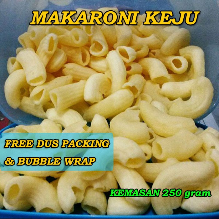 

Makaroni Keju Original Keju Mac Cheese Purbalingga 250 gram Free Packing Kardus Bubble Wrap tokonadhif