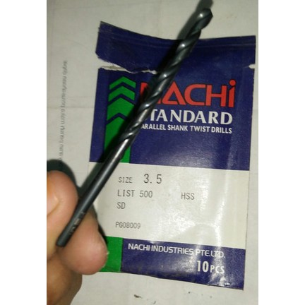mata bor 3,5mm besi NACHI / mata bor nachi