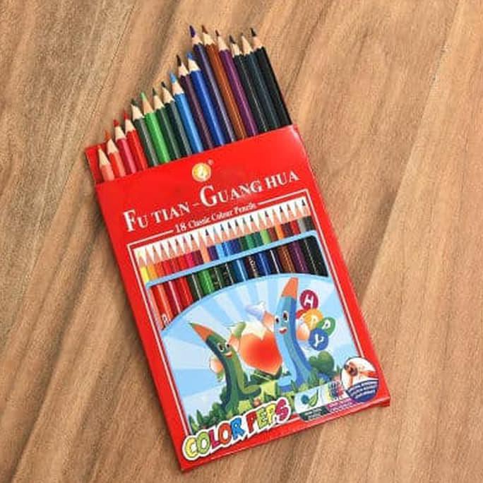 

PENSIL WARNA 18 CLASSIC COLOR PEPS PENCILS FUTIAN 3393 X FABER-CASTELL