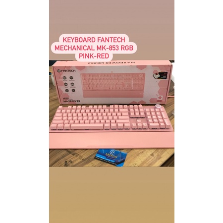 Keyboard Fantech MECHANICAL MK-853 RGB PINK-RED