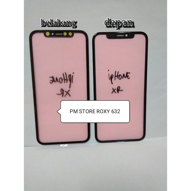 KACA DEPAN KACA LCD TOUCHSCREEN IPHONE XR + FRAME + OCA 3IN1