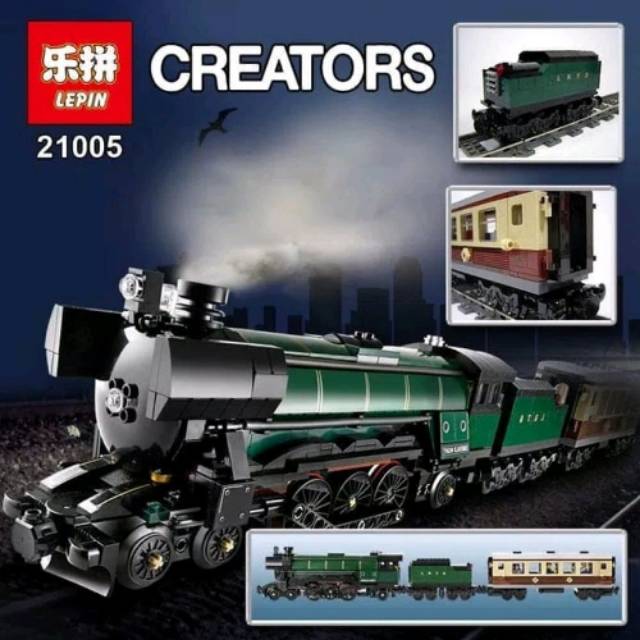 Lepin 21005 Emerald Night Train Brick 1085 Pcs