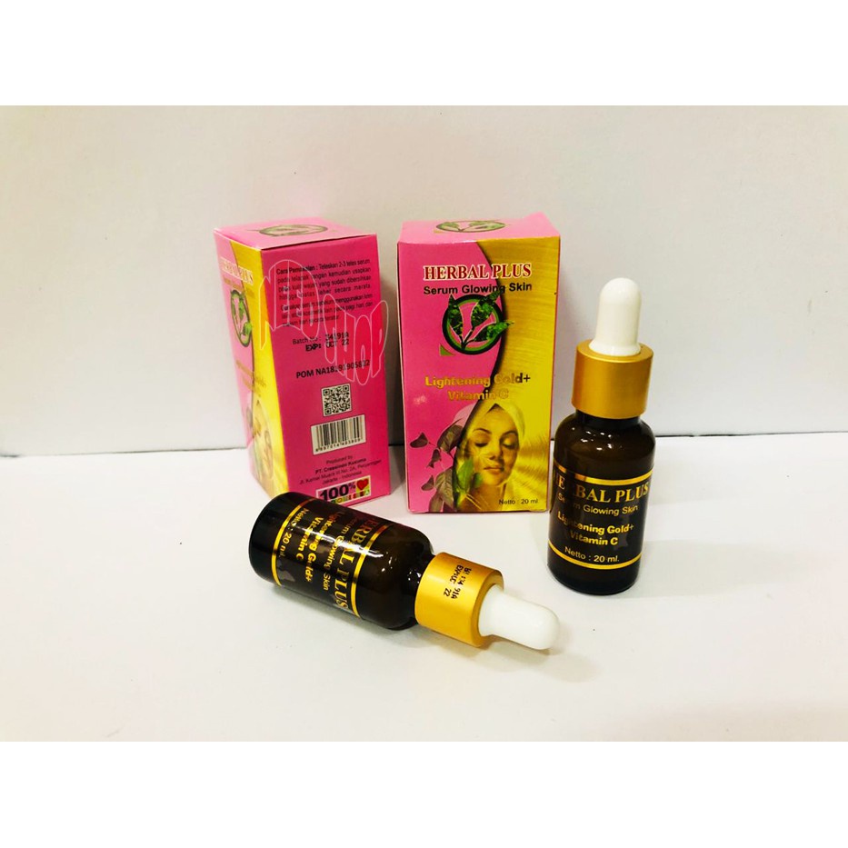 Serum Herbal Plus Glowing Skin Lightening Gold + Vitamin C BPOM