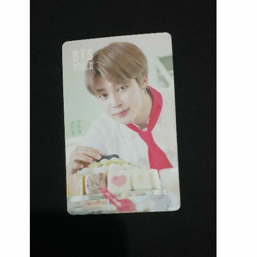 BTS WORLD JIMIN PC Official *Double side* + SUGA Game Coupon