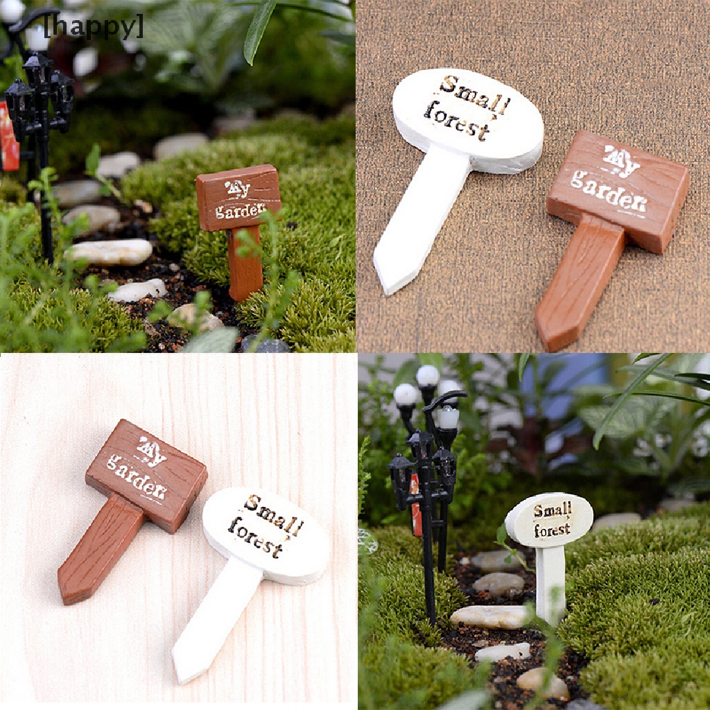 HA 3 Pcs Resin Crafts Figurines Micro Landscape DIY Toy Fairy Garden Miniatures ID