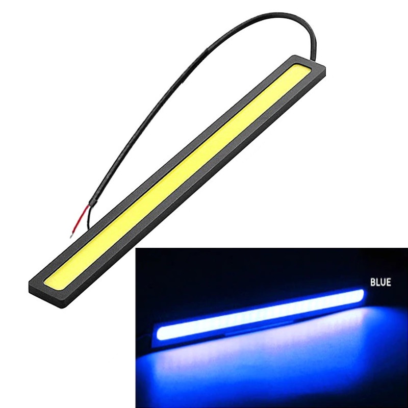 Lampu LED Strip Mobil Light Waterproof DC12V COB 17cm 1 PCS - JJ2869 - Blue