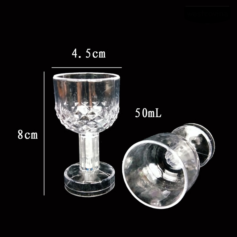 Hot Sale/50ml LED Light-up Water Cups/Gelas Wine Kedip Warna-Warni Berkualitas/Cangkir Minuman Bir Luminous Berbentuk Nanas/Bar, KTV, Party Supply