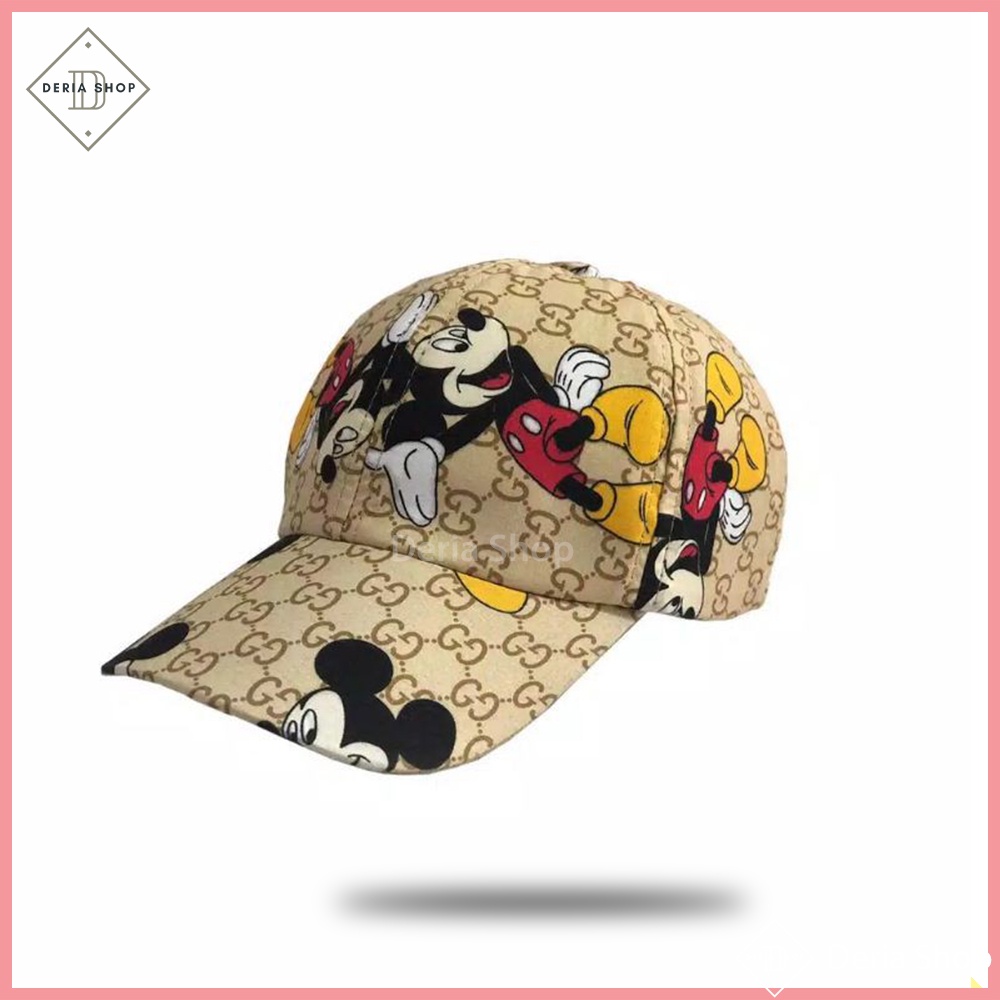 Topi Anak Laki Laki Perempuan Karakter MICKEY MOUSE 3 - 10 Tahun Sablon Sublim High Quality Unisex Karakter Cartoon Dinosaurus, My Little Pony, Spongebob,  Lucu,  Baseball, Pengait Velcrow, Original, Termurah,-8