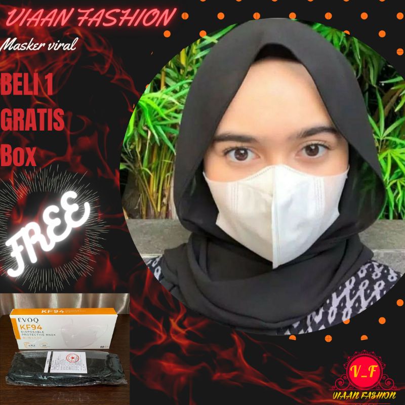 READY√ Masker Earloop KN95 Original Warna Putih Non Hijab Face Mask 3DN95  MURAH TERBARU VIRAL Keren
