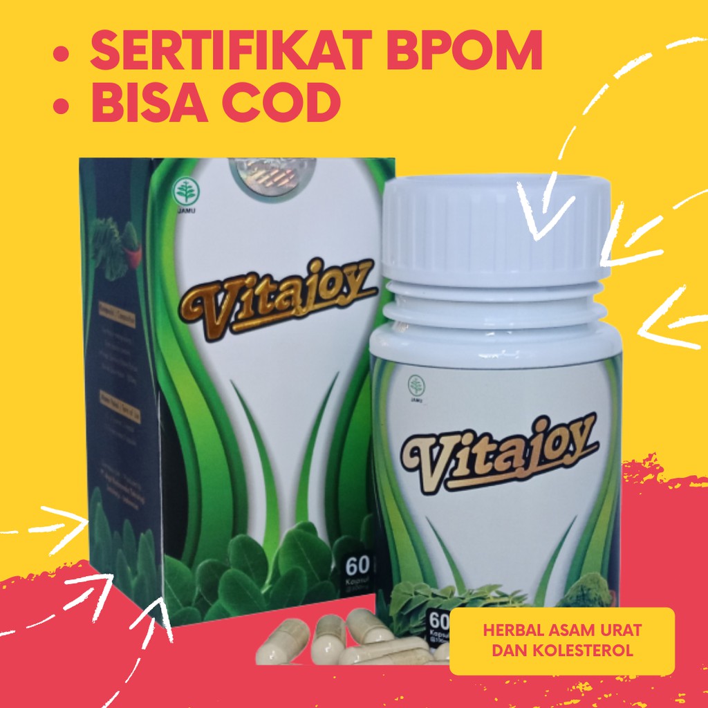 

Obat Herbal Asam Urat dan Kolesterol Vitajoy Ekstrak Daun Kelor (Bisa COD)