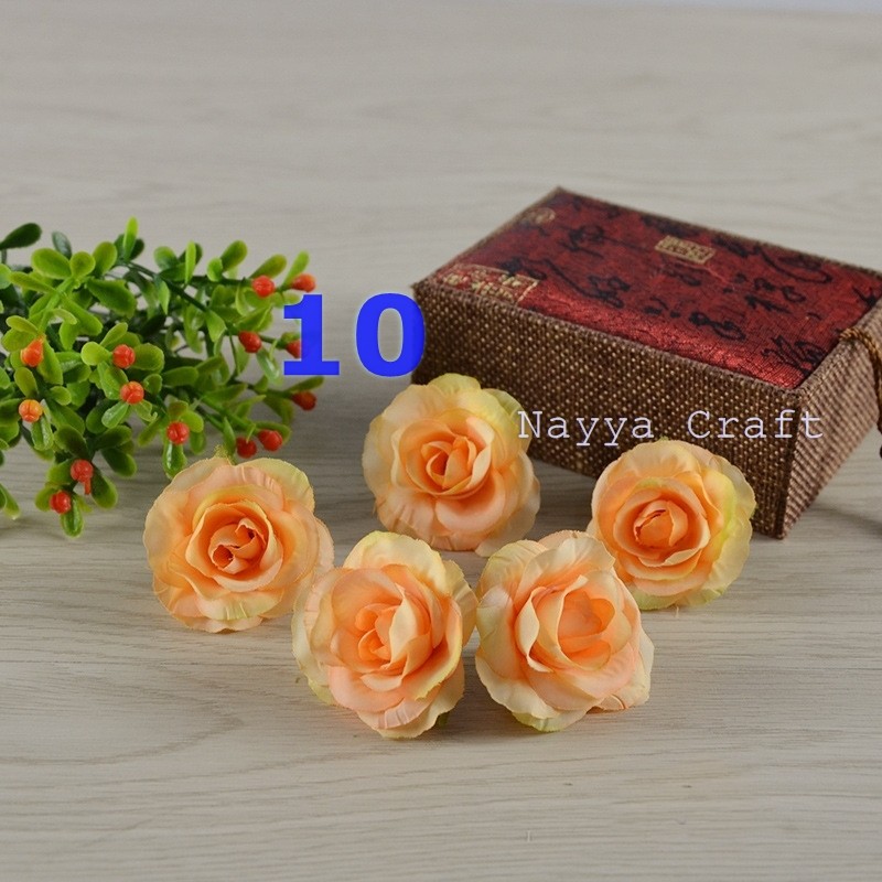 Kepala bunga mawar peony kelopak bunga artificial kecil hiasan dekorasi mahar craft-10