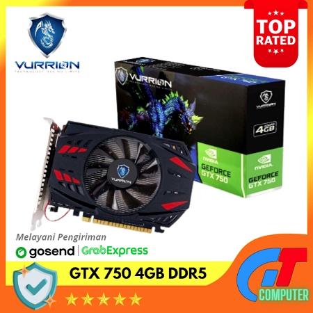 VGA Gaming VURRION GTX 750 4GB DDR5 128Bit GAMING VGA ORI