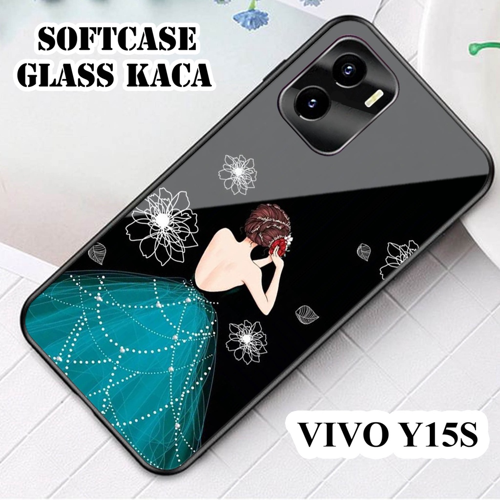 Softcase Glass Kaca VIVO Y15 S - Casing HP VIVO Y15 S[ S05 ].