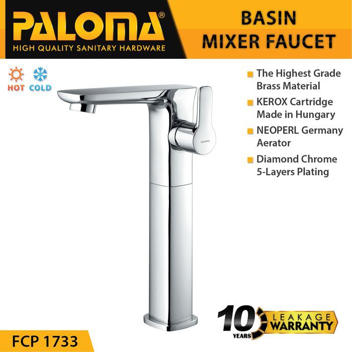 PALOMA FCP 1733 Keran Mixer Wastafel Cuci Tangan Panas Dingin Kran Air