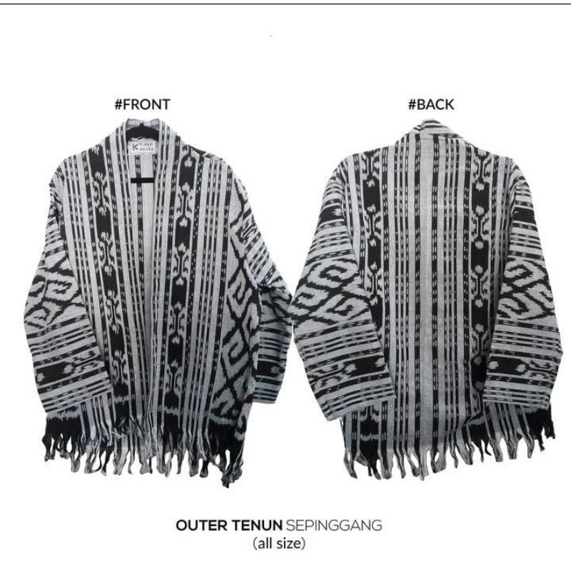 Kimono Tenun Ethnic Craft AEC - Outer Tenun Asli  Ethnicmine Kimonik