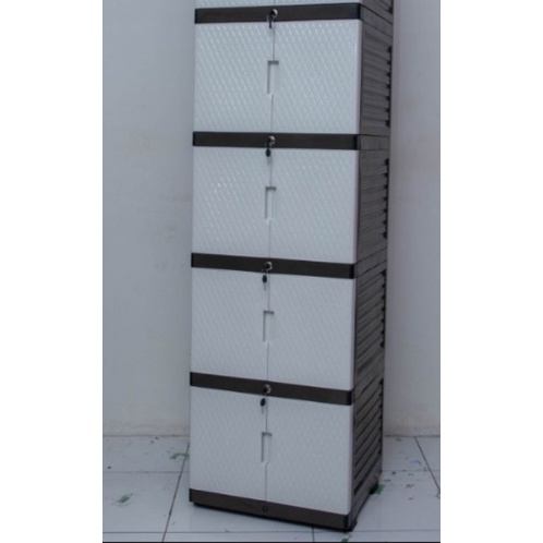 LEMARI PLASTIK 4 SUSUN FULL KUNCI LEMARI 3 SUSUN FULL KUNCI BANDUNG