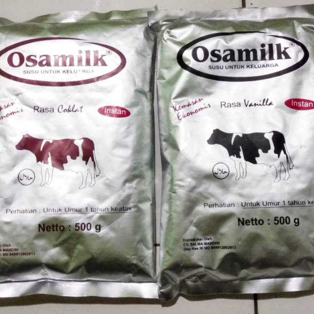 Susu Gemuk Osamilk (Susu Sapi Murni) 100% untuk 1 tahun keATAS Varian