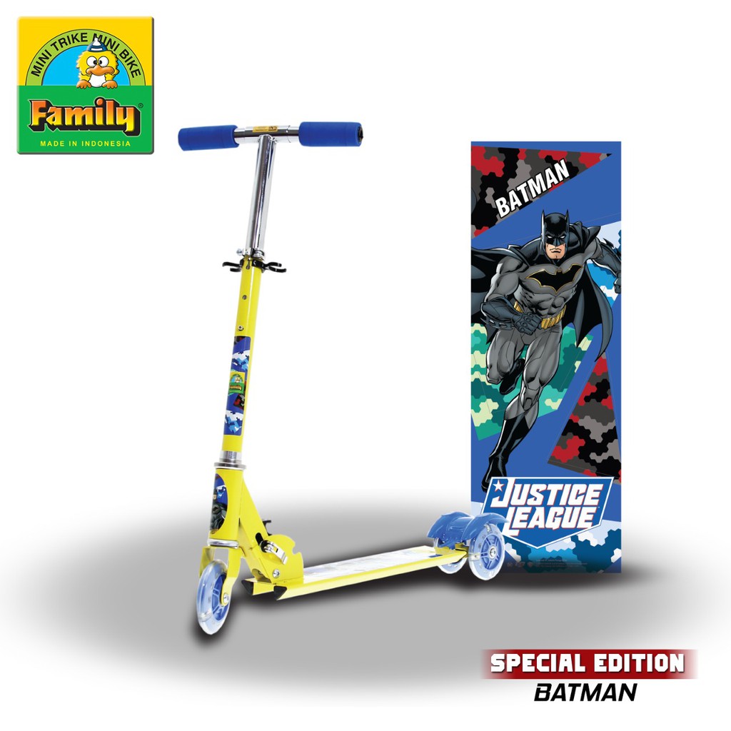 Mainan Skuter Scooter Anak Family Special Edition Justice League SC 7805