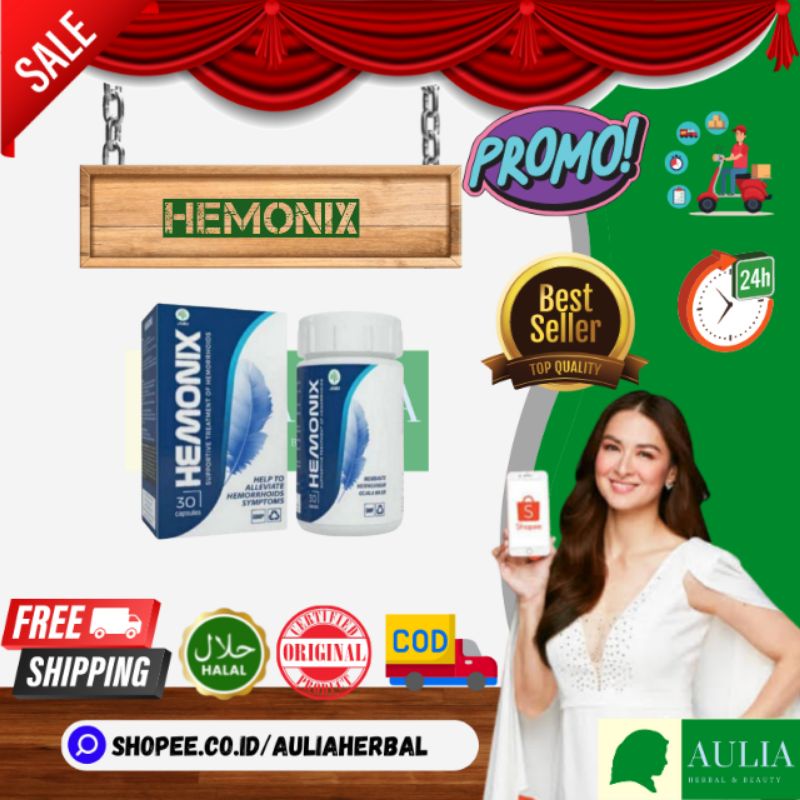 Hemonix 100% Asli Obat Herbal Ambeien & Wasir - Hemonix Obat Ambeien Herbal Original