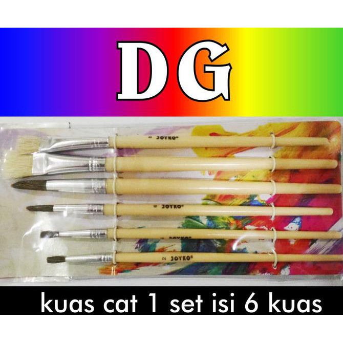 

Imurahl Kuas Cat Lukis 1 Set Isi 6 Pcs