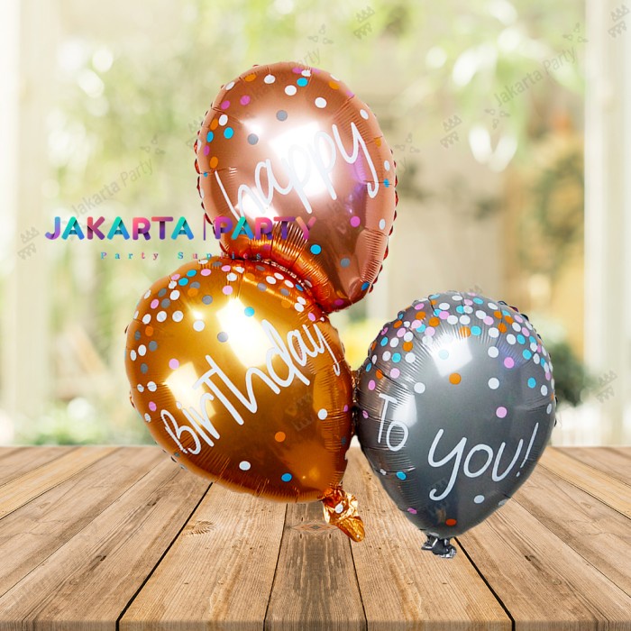 Balon Foil Happy Birthday To You Susun / Balon Happy Birthday To You