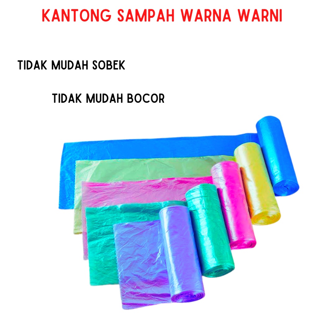 DISKON Kantong plastik sampah gulung 45X50CM ISI 5 LEMBAR  kantong plastik serbaguna - LJD-1