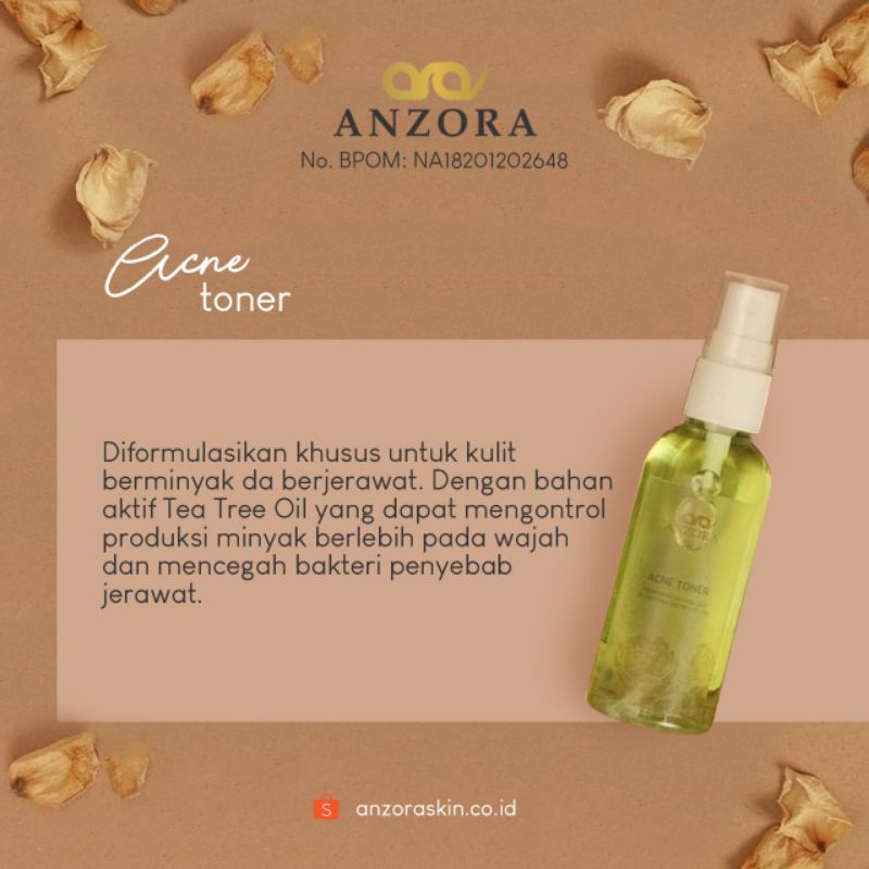 Anzora skincare - skincare anzora - anzora glow - anzora paket glow - anzora acne - anzora paket acne - anzora acne dark sport (free gift sabun susu sereh/bakso aci)